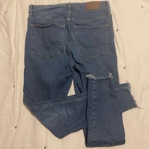 10” high rise, button fly and raw hem, 30T